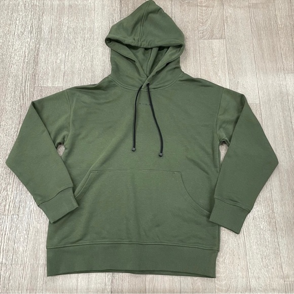 SOLD!! NWT KORAL Spry Relaxed-fit-cotton jersey Hoody in Juniper - Picture 6 of 6